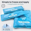 image:imageKnee Ice Pack Wrap 1 Pack  Adjustable Ice Pack for Knees Surgery Replacement Arthritis Pain ACL Sports Injuries Post Surgery for Long Duration  1 Pack PinkBlue
