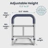 image:imagePELEGON Bed Rails for Elderly Adults Safety ASTM Compliant Adjustable Bed Rail with NonSlip Ergonomic Handle and Storage Pockets Bed Railings for Seniors Supports up to 300 lb ToolFree Assembly2026
