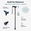 image:imagePELEGON Folding Cane for Men and Women Lightweight Collapsible Walking Cane Adjustable 3237 Height AntiSlip Handle and Rubber Tip Foldable Walking Cane Tested to Hold 300 lb  BluePURPLE