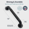 image:imagePELEGON Grab Bars for Shower 2Pack 16 Inch  Stainless Steel Shower Grab Bars for Seniors  Bathroom Safety Handle NonSlip Grip Rust Resistant Wall Mounted Support Bar for Bathtub Shower  BlackBlack