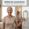 image:imagePELEGON Grab Bars for Shower 2Pack 16 Inch  Stainless Steel Shower Grab Bars for Seniors  Bathroom Safety Handle NonSlip Grip Rust Resistant Wall Mounted Support Bar for Bathtub Shower  BlackWhite