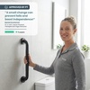 image:imagePELEGON Grab Bars for Shower 2Pack 16 Inch  Stainless Steel Shower Grab Bars for Seniors  Bathroom Safety Handle NonSlip Grip Rust Resistant Wall Mounted Support Bar for Bathtub Shower  BlackBlack