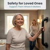 image:imagePELEGON Grab Bars for Shower 2Pack 16 Inch  Stainless Steel Shower Grab Bars for Seniors  Bathroom Safety Handle NonSlip Grip Rust Resistant Wall Mounted Support Bar for Bathtub Shower  BlackBlack