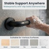 image:imagePELEGON Grab Bars for Shower 2Pack 16 Inch  Stainless Steel Shower Grab Bars for Seniors  Bathroom Safety Handle NonSlip Grip Rust Resistant Wall Mounted Support Bar for Bathtub Shower  BlackBlack