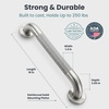 image:imagePELEGON Grab Bars for Shower 2Pack 16 Inch  Stainless Steel Shower Grab Bars for Seniors  Bathroom Safety Handle NonSlip Grip Rust Resistant Wall Mounted Support Bar for Bathtub Shower  BlackSilver
