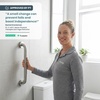 image:imagePELEGON Grab Bars for Shower 2Pack 16 Inch  Stainless Steel Shower Grab Bars for Seniors  Bathroom Safety Handle NonSlip Grip Rust Resistant Wall Mounted Support Bar for Bathtub Shower  BlackSilver