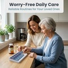image:imagePELEGON Pill Organizer 2 Times a Day Weekly Pill Organizer AM PM 7 Day Large Medicine Pill Organizer with OneTouch Open Extra Large Compartments BPA Free Travel Pill Organizer for Daily Use