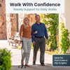 image:imagePELEGON Quad Cane 300 lb  Adjustable Walking Cane with A Large 4 Pronged Base for Extra Balance amp Stability Walking Canes for Seniors Walking Cane for Men amp Women Walking SticksBlack