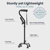 image:imagePELEGON Quad Cane 300LB  Adjustable Walking Cane with A Large 4 Pronged Base for Extra Balance amp Stability Walking Canes for Seniors Walking Cane for Men amp Women Walking SticksFlowers