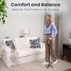image:imagePELEGON Quad Cane 300LB  Adjustable Walking Cane with A Large 4 Pronged Base for Extra Balance amp Stability Walking Canes for Seniors Walking Cane for Men amp Women Walking SticksFlowers