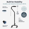 image:imagePELEGON Quad Cane Lightweight 300 lb  Adjustable Walking Cane with A Large 4 Pronged Base for Extra Balance amp Stability Walking Canes for Seniors Walking Cane for Men amp Women Black