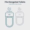 image:imagePELEGON Raised Toilet Seat With Handles 300lb Toilet Seat Risers for Seniors Raised Toilet Seat for Handicap Toilet Seat For Elderly amp Disabled  Elongated SeatElongated