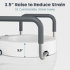 image:imagePELEGON Raised Toilet Seat With Handles 300lb Toilet Seat Risers for Seniors Raised Toilet Seat for Handicap Toilet Seat For Elderly amp Disabled  Elongated SeatStandard