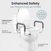 image:imagePELEGON Raised Toilet Seat With Handles 300lb Toilet Seat Risers for Seniors Raised Toilet Seat for Handicap Toilet Seat For Elderly amp Disabled  Elongated SeatElongated