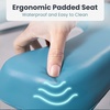 image:imagePELEGON Raised Toilet Seat with Handles 400lb  Adjustable Height amp Width Toilet Chair with Arms Toilet Riser with Handles Toilet Chair Over Toilet Handicap Toilet Seat for Elderly TealGrey