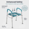 image:imagePELEGON Raised Toilet Seat with Handles 400lb  Adjustable Height amp Width Toilet Chair with Arms Toilet Riser with Handles Toilet Chair Over Toilet Handicap Toilet Seat for Elderly TealGrey