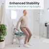 image:imagePELEGON Raised Toilet Seat with Handles 400lb  Adjustable Height amp Width Toilet Chair with Arms Toilet Riser with Handles Toilet Chair Over Toilet Handicap Toilet Seat for Elderly TealTeal