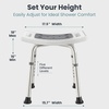 image:imagePELEGON Shower Chair for Inside Shower 300 lb  Adjustable Height Shower Stool  Shower Seats for Adults Bath Stools for Shower to Sit Shower Chair Shower Stools for Adults Sitting  GreyGrey