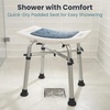 image:imagePELEGON Shower Chair for Inside Shower 300 lb  Adjustable Height Shower Stool  Shower Seats for Adults Bath Stools for Shower to Sit Shower Chair Shower Stools for Adults Sitting  GreyTeal