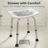 image:imagePELEGON Shower Chair for Inside Shower 300 lb  Adjustable Height Shower Stool  Shower Seats for Adults Bath Stools for Shower to Sit Shower Chair Shower Stools for Adults Sitting  GreyGrey
