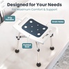 image:imagePELEGON Shower Chair for Inside Shower 300 lb  Adjustable Height Shower Stool  Shower Seats for Adults Bath Stools for Shower to Sit Shower Chair Shower Stools for Adults Sitting  GreyTeal