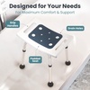 image:imagePELEGON Shower Chair for Inside Shower 300 lb  Adjustable Height Shower Stool  Shower Seats for Adults Bath Stools for Shower to Sit Shower Chair Shower Stools for Adults Sitting  GreyDark Blue