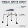 image:imagePELEGON Shower Chair for Inside Shower 300 lb  Adjustable Height Shower Stool  Shower Seats for Adults Bath Stools for Shower to Sit Shower Chair Shower Stools for Adults Sitting  GreyTeal