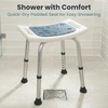 image:imagePELEGON Shower Chair for Inside Shower 300 lb  Adjustable Height Shower Stool  Shower Seats for Adults Bath Stools for Shower to Sit Shower Chair Shower Stools for Adults Sitting  GreyDark Blue