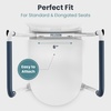 image:imagePELEGON Toilet Safety Rails 250lb  Adjustable Toilet Safety Rails Toilet Bar for Elderly Adults Toilets Rails for Seniors Toilet Seat with Handles for Elderly amp Disabled Toilet Grab Bar  1 Pack2 Pack
