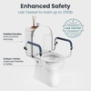 image:imagePELEGON Toilet Safety Rails 250lb  Adjustable Toilet Safety Rails Toilet Bar for Elderly Adults Toilets Rails for Seniors Toilet Seat with Handles for Elderly amp Disabled Toilet Grab Bar  1 Pack2 Pack