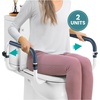 image:imagePELEGON Toilet Safety Rails 250lb  Adjustable Toilet Safety Rails Toilet Bar for Elderly Adults Toilets Rails for Seniors Toilet Seat with Handles for Elderly amp Disabled Toilet Grab Bar  1 Pack2 Pack