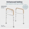 image:imagePELEGON Toilet Safety Rails 350 lb  Adjustable Toilet Safety Frame amp Rails Toilet Safety Rail for Elderly Adults Toilet Handles for Seniors Toilet Bars for Elderly Disabled amp Handicap  WhiteBeige