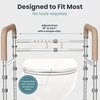 image:imagePELEGON Toilet Safety Rails 350 lb  Adjustable Toilet Safety Frame amp Rails Toilet Safety Rail for Elderly Adults Toilet Handles for Seniors Toilet Bars for Elderly Disabled amp Handicap  WhiteBeige