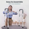 image:imagePELEGON Toilet Safety Rails 350 lb  Adjustable Toilet Safety Frame amp Rails Toilet Safety Rail for Elderly Adults Toilet Handles for Seniors Toilet Bars for Elderly Disabled amp Handicap  WhiteWhite