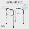 image:imagePELEGON Toilet Safety Rails 350 lb  Adjustable Toilet Safety Frame amp Rails Toilet Safety Rail for Elderly Adults Toilet Handles for Seniors Toilet Bars for Elderly Disabled amp Handicap  WhiteWhite