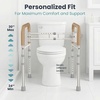 image:imagePELEGON Toilet Safety Rails 350 lb  Adjustable Toilet Safety Frame amp Rails Toilet Safety Rail for Elderly Adults Toilet Handles for Seniors Toilet Bars for Elderly Disabled amp Handicap  WhiteBeige