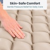 image:imagePelegon Alternating Air Pressure Mattress Pad  Hospital Bed Mattress Topper for Bedridden Patients Pressure Relief Mattress Topper to Reduce Bed Sores WhisperQuiet Pump MedicalGrade  Beige