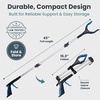 image:imagePelegon Grabbers for Seniors Heavy Duty 43 Inch Heavy Duty Grabber Reacher Tool Foldable Long Reach Grabber with 90 Rotating Head Magnetic Tips Rubberized Grips Aluminum Pick Up Tool  1 Pack1 Pack