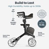 image:imagePelegon Rollator Walker with Seat for Seniors  Lightweight Foldable Walker with Padded Seat amp Backrest Adjustable Handles Reflective Frame Carry Bag  HeavyDuty 300lb Support  BlueBlack