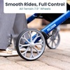 image:imagePelegon Rollator Walker with Seat for Seniors  Lightweight Foldable Walker with Padded Seat amp Backrest Adjustable Handles Reflective Frame Carry Bag  HeavyDuty 300lb Support  BlueBlue