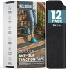 image:imagePELEGON Outdoor Stair Treads NonSlip for Wooden Steps 12 Stairs 6x30 Heavy Duty Waterproof Anti Slip Traction Tape Black Grip Tape Treads Outdoor for Wood Decks RampsOutdoor  Black