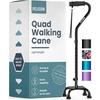 image:imagePELEGON Quad Cane 300 lb  Adjustable Walking Cane with A Large 4 Pronged Base for Extra Balance amp Stability Walking Canes for Seniors Walking Cane for Men amp Women Walking SticksBlack
