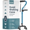 image:imagePELEGON Quad Cane 300LB  Adjustable Walking Cane with A Large 4 Pronged Base for Extra Balance amp Stability Walking Canes for Seniors Walking Cane for Men amp Women Walking SticksBlue