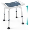 image:imagePELEGON Shower Chair for Inside Shower 300 lb  Adjustable Height Shower Stool  Shower Seats for Adults Bath Stools for Shower to Sit Shower Chair Shower Stools for Adults Sitting  GreyDark Blue