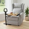 image:imagePELEGON Tray Table 360 Swivel Table for Recliner Adjustable Height with XLarge Table for Eating and Laptop TV Trays for Couches amp Chairs with Ergonomic Stand Assist Safety Handle for ElderlyWood