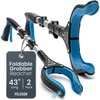 image:imagePelegon Grabbers for Seniors Heavy Duty 43 Inch Heavy Duty Grabber Reacher Tool Foldable Long Reach Grabber with 90 Rotating Head Magnetic Tips Rubberized Grips Aluminum Pick Up Tool  1 Pack2 Pack