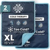 image:imagePelegon Ice Packs for Injuries Reusable XL 11 x 15 Ice Pack for Knee Reusable Gel Ice Pack for Back Large Flexible Cold Pack for Shoulder Hip amp Neck Soft Fabric Side Leakproof Design  1 PackXL 2 Pack
