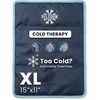 image:imagePelegon Ice Packs for Injuries Reusable XL 11 x 15 Ice Pack for Knee Reusable Gel Ice Pack for Back Large Flexible Cold Pack for Shoulder Hip amp Neck Soft Fabric Side Leakproof Design  1 PackXL 1 Pack