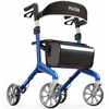 image:imagePelegon Rollator Walker with Seat for Seniors  Lightweight Foldable Walker with Padded Seat amp Backrest Adjustable Handles Reflective Frame Carry Bag  HeavyDuty 300lb Support  BlueBlue