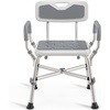 image:imageShower Chair for Elderly and Disabled 450lb with Padded Armrests and Back Adjustable Height Shower Seat Heavy Duty Shower Chairs for Inside Shower Handicap  TealGrey